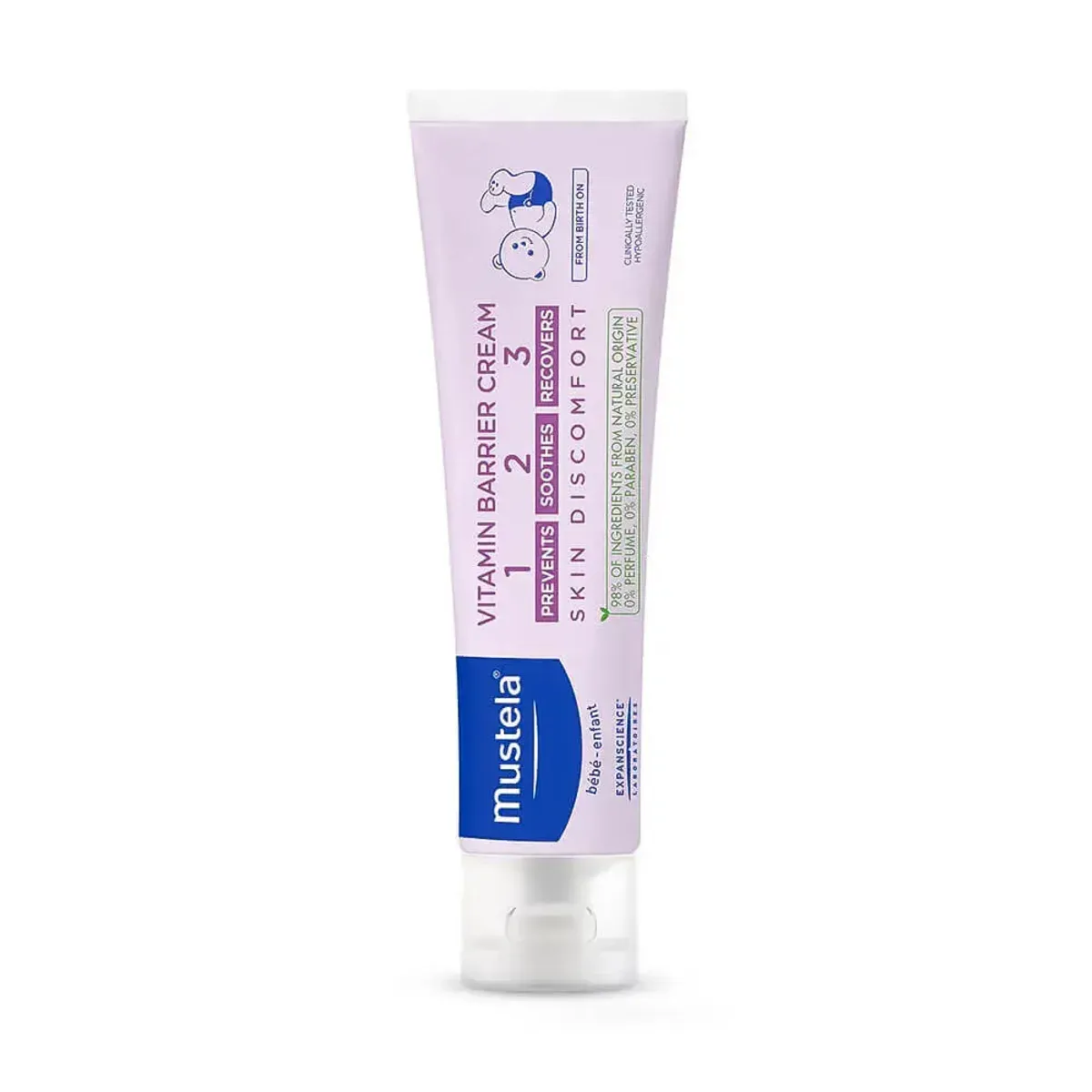 تیوب کرم Vitamin Barrier 1 2 3 موستلا، نمای روبه‌رو